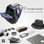 Laptop Laptop Backpack BOPAI Luxury Men Back Packs Business Travel Genuine Leather Laptop Backpack