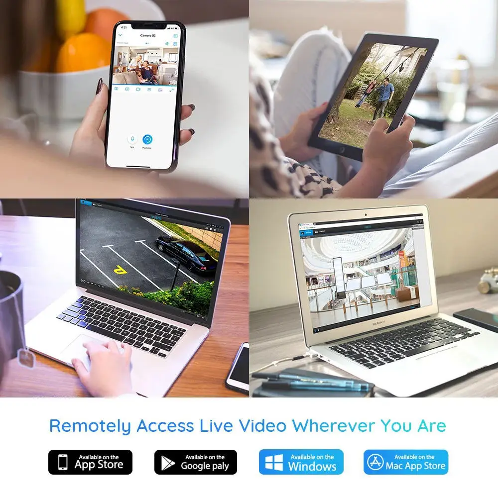 8 Channel 30fps Board Lens 3.6mm Outdoor Home PoE NVR Kit 4K 8MP Surveillance Security Camera System