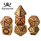 Game Games Dice Game OEM ODM D D Dice Set Game Polyhedral Rpg Dnd Game Metal Dice Set Role Playing Table Games