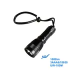 Torch DL-B03 Spot Diving Led Flashlight 3AAA 1000 Lumen Deep Sea Scuba Dive Torch