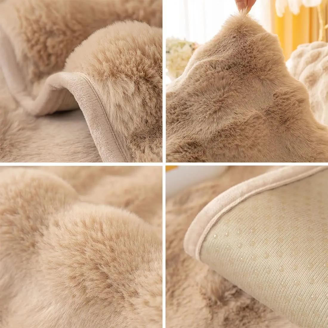 New Arrival Rabbit Plush Sofa Cover Removable Super Soft Couch Cover Sofa Mat