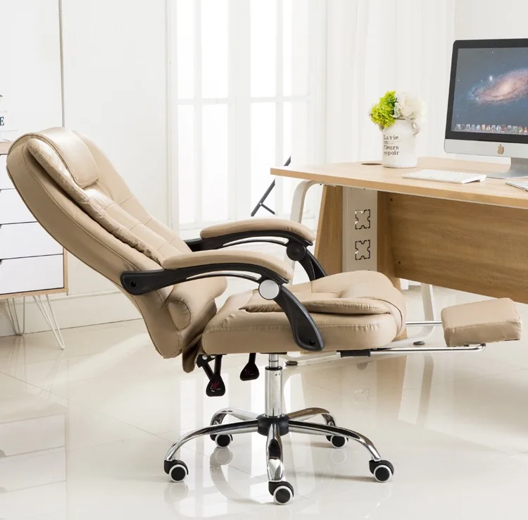 Luxury Boss Leather Ergonomic Massage Revolving Recliner Swivel Office