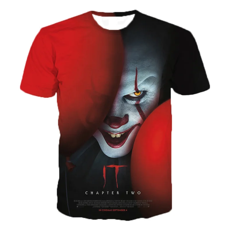 Plus Size Horror Movies 3d Printed T Shirt For Men Custom Short Sleeve
