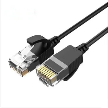 Cat 6 Ethernet Cable Flat Internet Network Lan patch cords,Solid Cat6 High Speed Computer wire for Router, modem