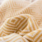 American Style Household Warm Camping American Style Rhombic Knitted Blanket
