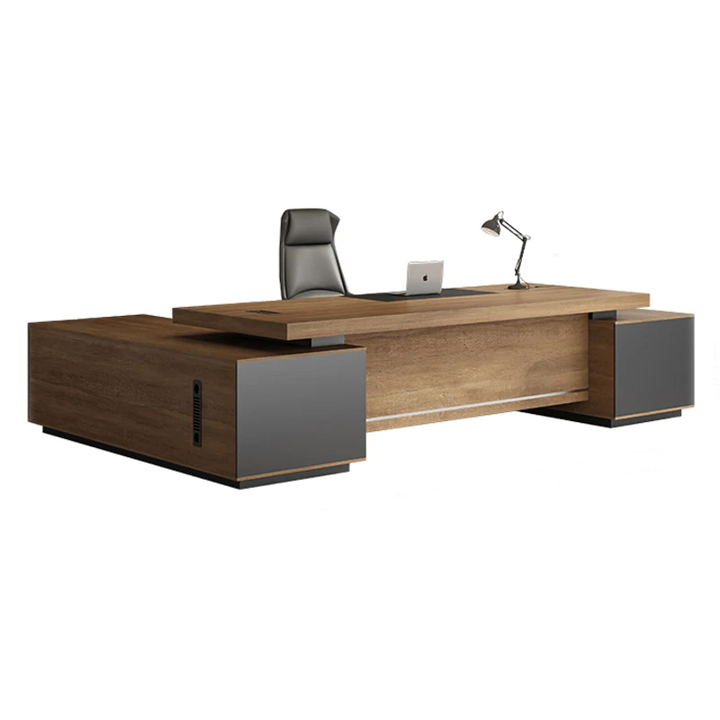 Luxury modern ceo  l shape executive desk boss office desk  high tech office furniture manager desk