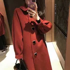Unique Coats Korean Type New Fashion Autumn Warm Cute Winter Waist Unique Coats For Women