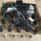 EU Cable EU Plug For 25FT 25Bulbs C7 Ceramic Multicolor Hanging Christmas Outdoor Garlands String Lights