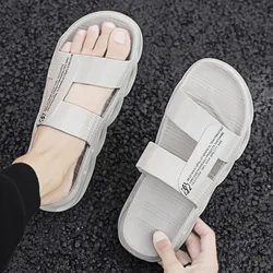 2023 Beach Slippers for Men's Summer New One line Slippers for Leisure Outdoor Cooling and Anti slip Slippers