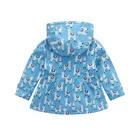 Coats OEM Custom Kids Waterproof PU Rain Jacket For Kids Rain Coats With Fleece Lining