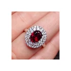 Gemstone Ring Newest Design Top Quality Engegment Garnet Gemstone Ring