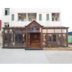 House Excellent Quality Aluminum Wood Glass House Sun Room