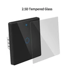 Switch GDKES 1/2/3 Gang 16A 3000W EU Glass Touch Switch Work With Alexa Google Home WiFi Tuya Smart Wall Light Switch