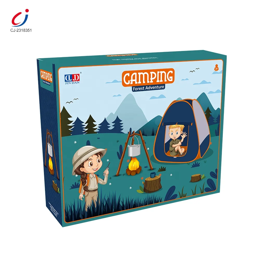 Chengji education kids pop up play tent camping adventure natural explorer set outdoor camping set toys