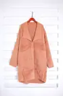 Fashion Women's Spring Coat Fashion Women's Spring Autumn New Female Long Pure White Jacket Cashmere Coat