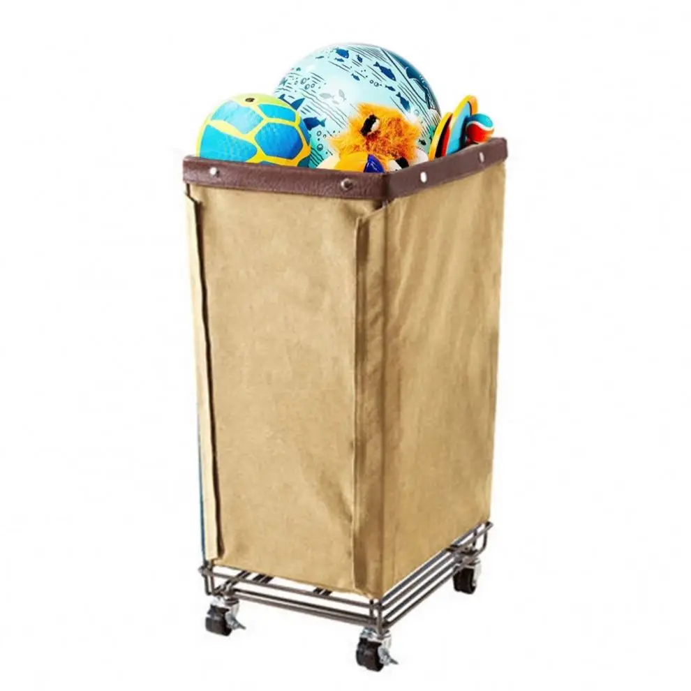 Cart Laundry Room Trolley Linen Truck Washhouse Linen Welding Stability Tapered Cloth Car