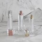 Plastic Wands Plastic Custom High Quality Plastic 6ml 7ml 8ml Pink Lip Gloss Tubes Container With Wands Custom Logo
