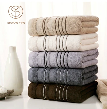 Custom Towels Wholesale Customized logo Dobby 100% Egyptian cotton Soft Luxury Face Bath Towel