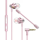 Shape Earphones Fashion Wired Meeting Call Center Kin L Shape Earphones 3.5mm Earphones With Mic