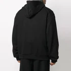 Pullover Hoodies Pullover Thick Raglan Sleeves All Black Oversize Men's Fall Wear Pullover Drawstring Hoodies