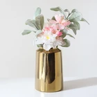 Home Decor New Hot Sale Gold Plating Chinese Porcelain Ceramic Vases For Wedding Decoration Home Decor