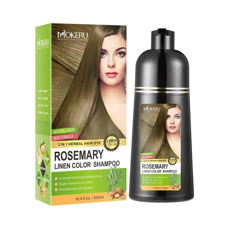 Mokeru Rosemary Ginseng Argan Oil In Hair Linen Color Shampoo