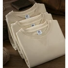Color Sweatshirt High Quality Crew Neck Solid Color French Terry Sweatshirt Jumper