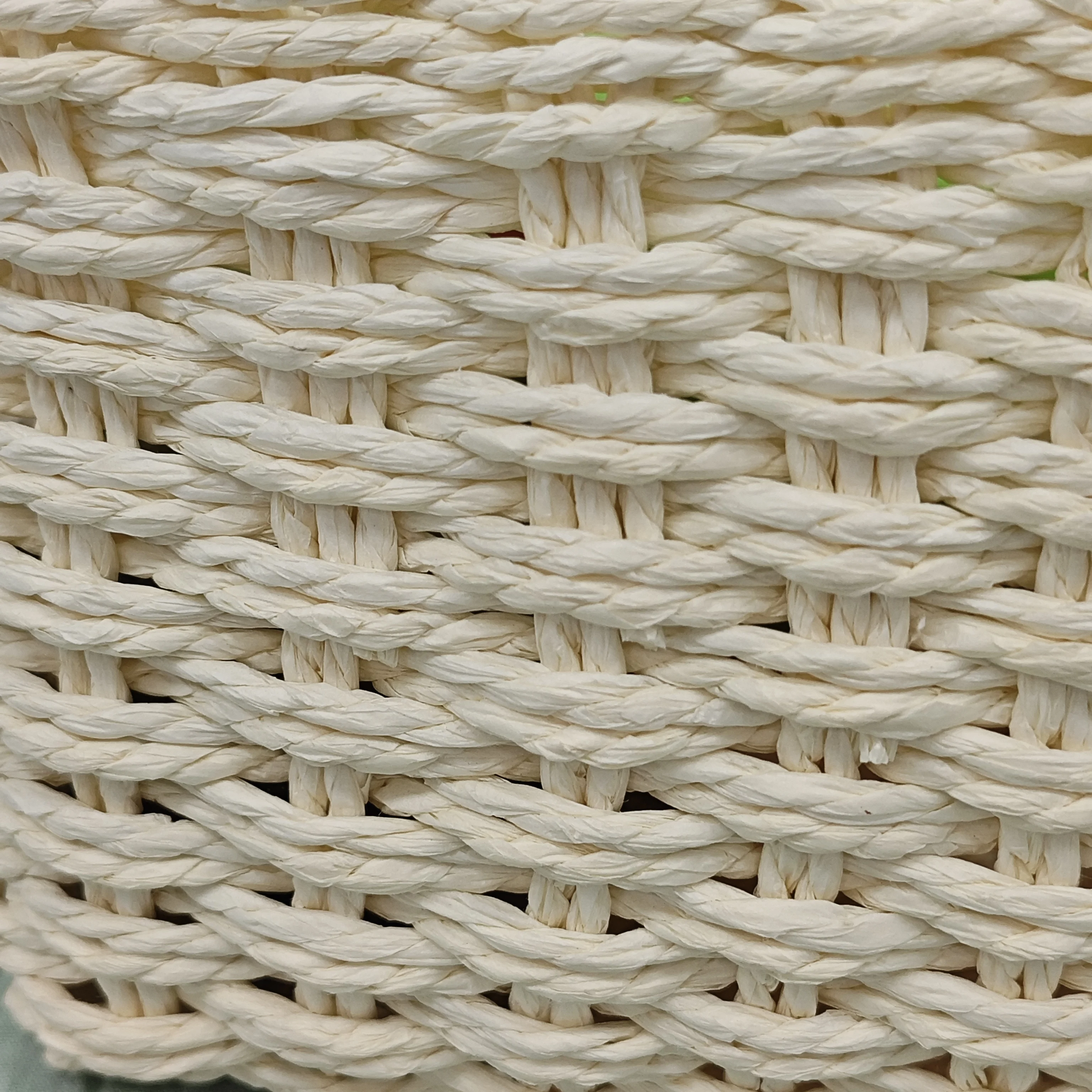 Paper Rope Storage Baskets, Hand-Woven Paper Rope Basket, Paper Rope Baskets for Organizing, Woven Baskets