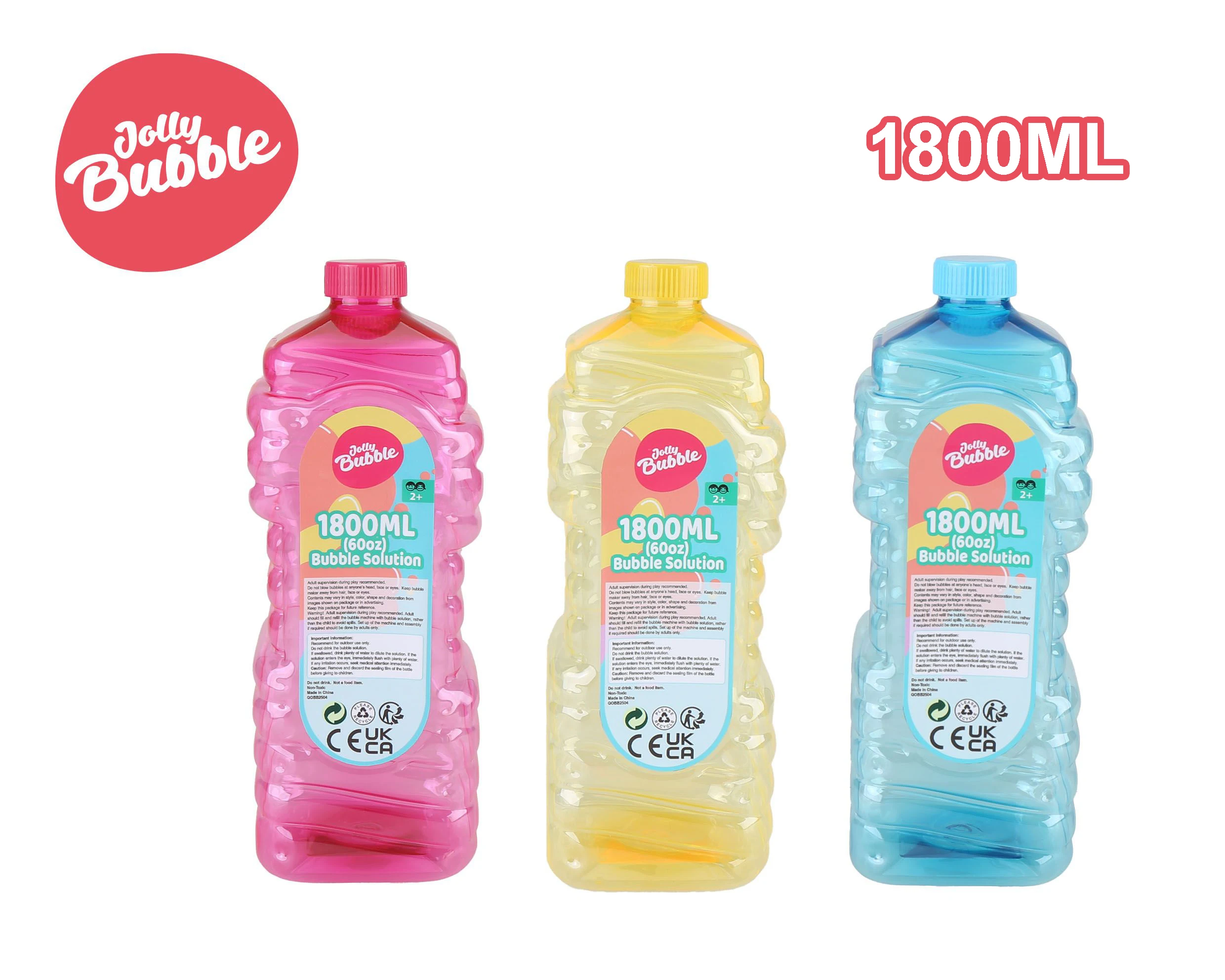 jolly bubbles high capacity bubble solution refill 1000ml 1800ml 3600ml for bubble machines wands guns endless fun outdoor party toy-2