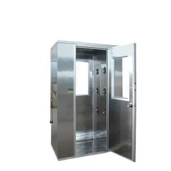 Customized OEM Stainless Steal Modular Air Shower With Interlock For Clean Room Dust Free Workshop