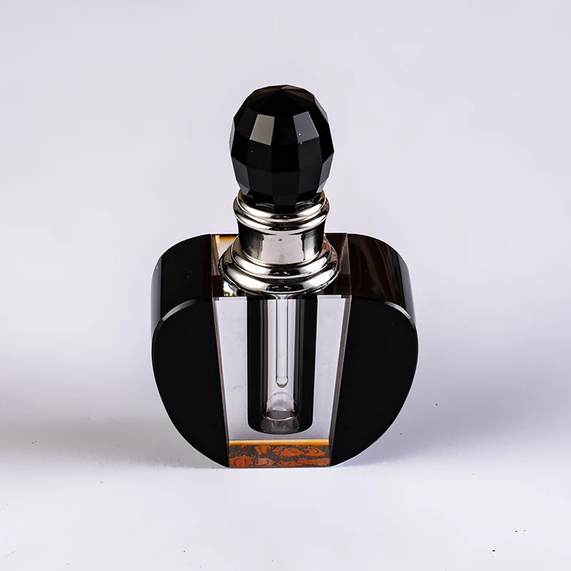 product new design black apple shaped 3ml perfume bottle fashion elegant customizable crystal perfume bottle-6