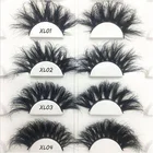 Mink High Quality Custom Eyelash Packaging 3d Mink Eyelashes Wholesale Dramatic 3D 25mm Mink Eyelashes Vendor