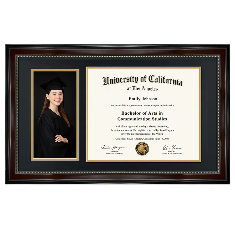 Multiple Matting Colors Available for Certificate Frames PS frame with matting color options for diploma display