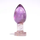 Wholesale SEX Amethyst Natural Crystal Dildo Penis Anal Butt Plug Adult Toy For Women Men