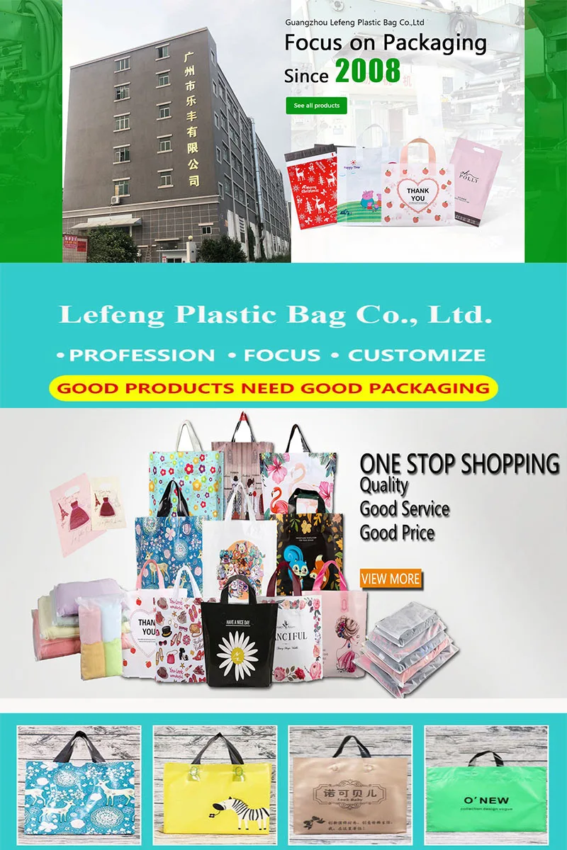 Custom Poly Bag Soft Loop Handles Ldpe Hdpe Shopping Plastic Bag Thank You Black Plastic Bags For Clothing
