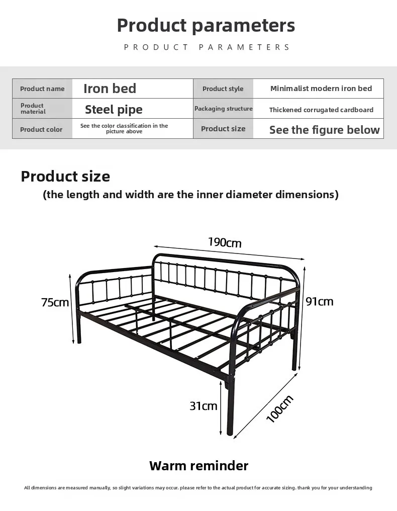 product european style childrens spliced bed modern iron art sofa guardrail dual use iron frame bed directly manufactured by producer-3