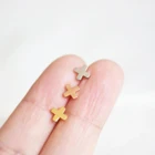 And Stud European And American Trendy Stainless Steel Jewelry Girl Gold Filled Stud Earrings