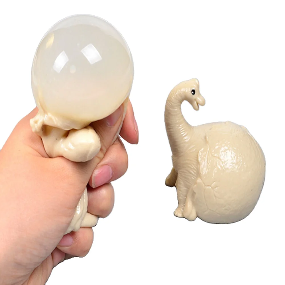 H464 Promotional TPR Splat Dinosaur Egg Ball Squeeze Water Ball Toy for Children Animals & Dinosaurs Type