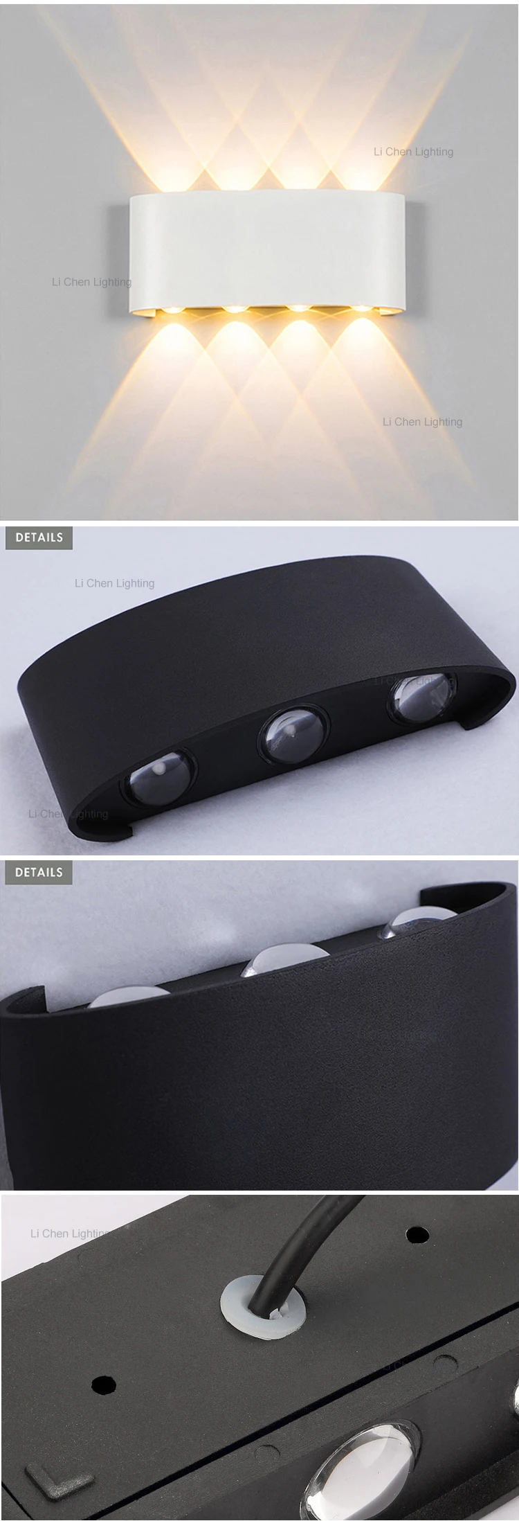 bd15 modern bracket light hotel creative aisle corridor bedroom bedside light led outdoor waterproof wall light -2