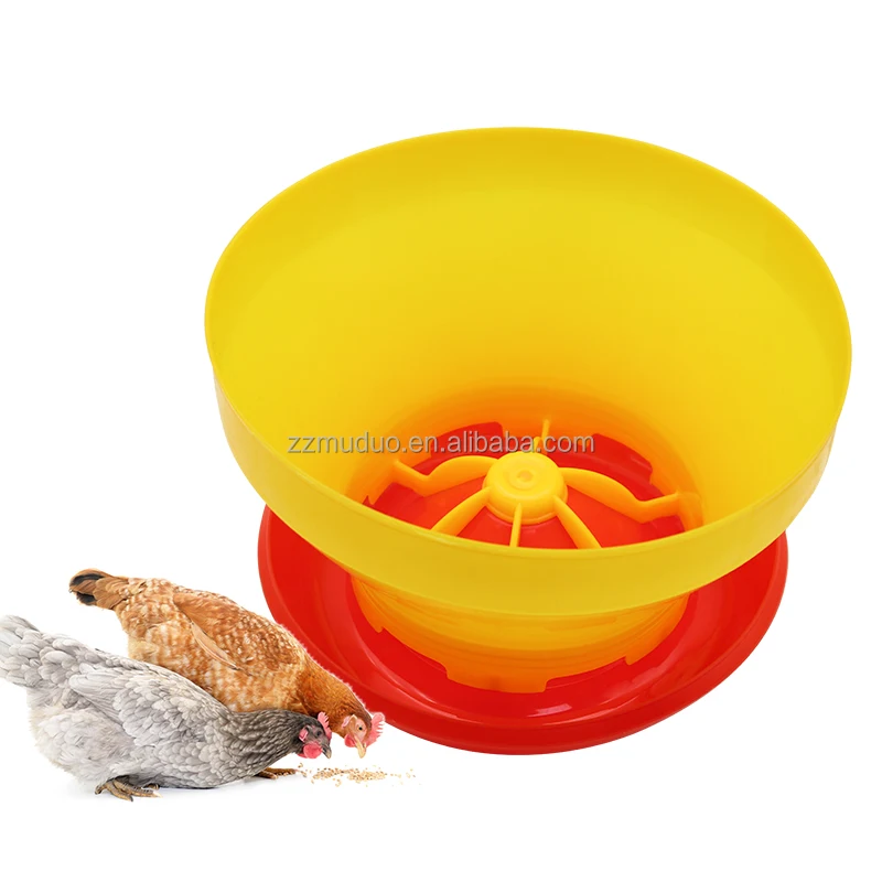 Comedero automático de plástico para pollos de engorde, codornices y aves, tipo bandeja Turbo