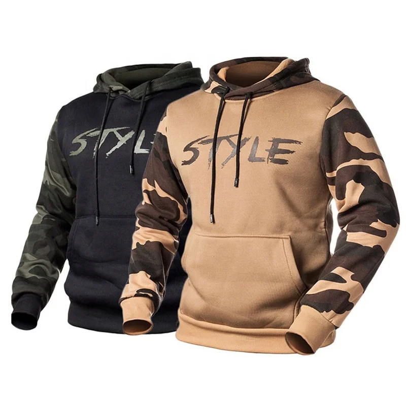 sherpa lined camo moletom com capuz