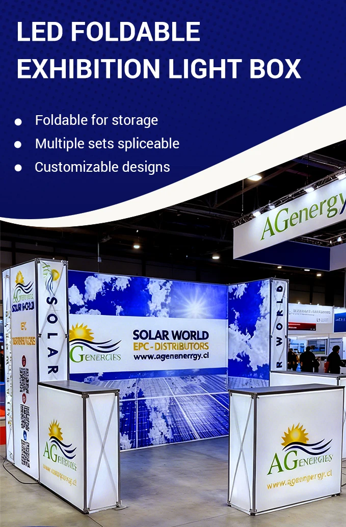 High Quality Custom Lightbox Backdrop Stand Pop up Banner LED Light Foldable Display Stand H7215cc77c9a94202b7d5dd7219643805h