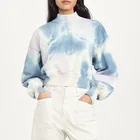 Hoodie Hot Sale OEM Streetwear Fashion Fleece Crop Tie Dye Oversized Women Hoodie