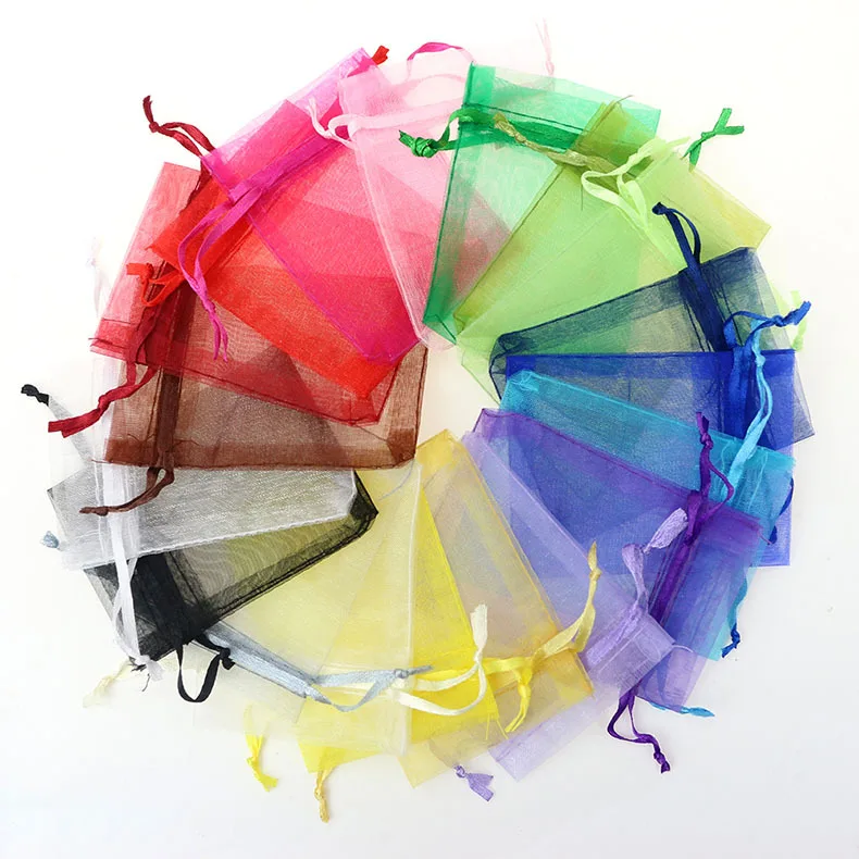 Bulk Sheer Organza Wedding Party Favor Gift Candy Bag Jewelry Pouch Wholesale 
