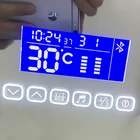 Blue HJ-TSF518-BT88 Bathroom Mirror Touch Sensor Blue Tooth Set With Screen Loudspeaker Music Play