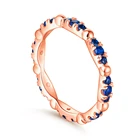 Silver Silver 925 Rings Women TL-504 New Arrival Silver Rings Woman 925 Pure Silver Blue Zircon Ring