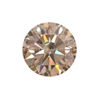 GRA Certificate Factory Price Wholesale Round D-Champagne 9 Mm Hundred Face Cut Moissanite