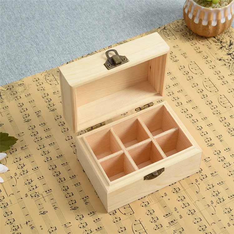 Details about   Jewelry Box With Mini Metal Lock Vintage Wood Handmade Box Storing Jewelry Pearl 