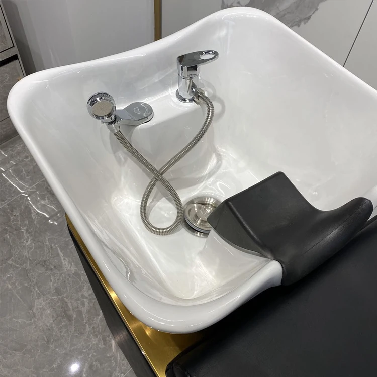 wholesale Hair Wash Salon Adjustable Washing Big Shampoo Bowl Sink Basin And Chair