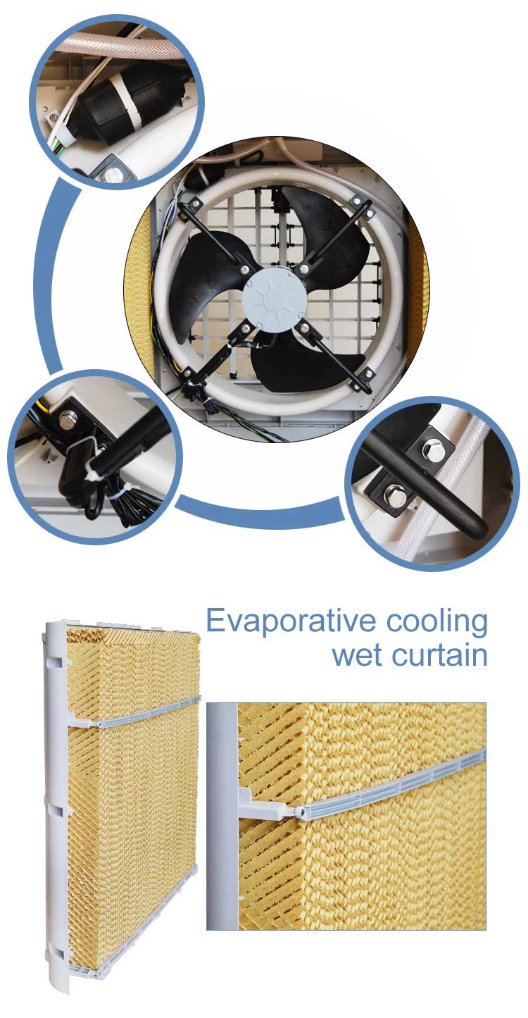 Save Power Air Cooler, Wall, 8000m3, 380W - detail 4